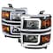 Spec-D Tuning 2014-2015 CHEVY SILVERADO 1500 HEADLIGHTS WITH LED BAR, PK  2 2LH-SIV14JM-G3-C-RS - alternate 1